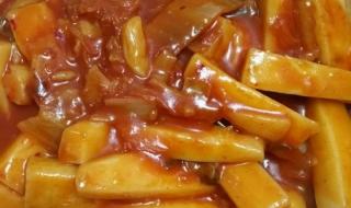 番茄酱炒年糕的做法 番茄酱炒年糕的做法